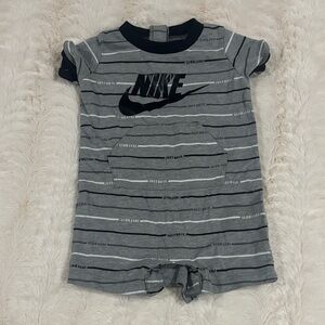 Nike Black and Gray Baby Romper